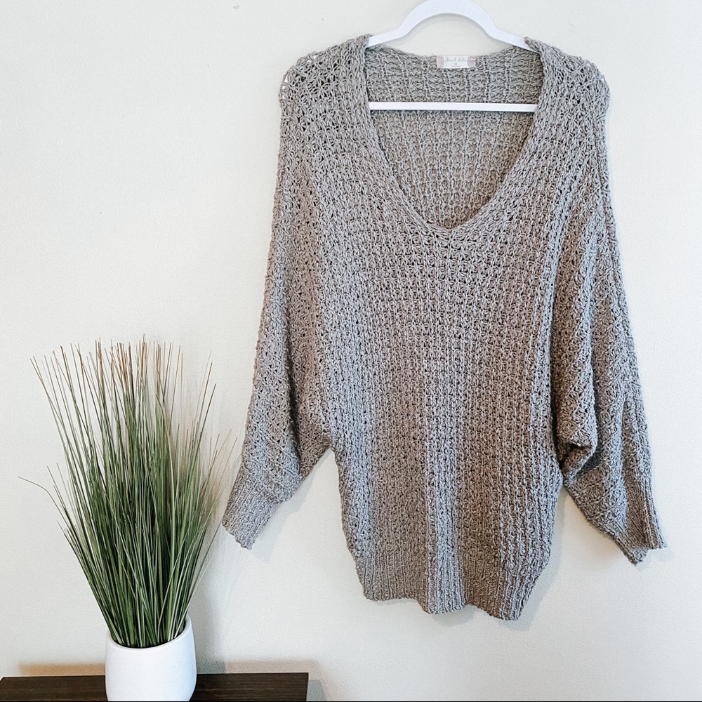 Oversized Boho Knit Sweater